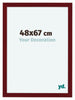 Como MDF Cadre Photo 48x67cm Vin Rouge Patine De Face Mesure | Yourdecoration.fr