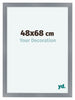 Como MDF Cadre Photo 48x68cm Aluminium Brosse De Face Mesure | Yourdecoration.fr
