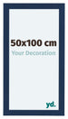 Como MDF Cadre Photo 50x100cm Bleu Fonce Patine De Face Mesure | Yourdecoration.fr