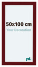 Como MDF Cadre Photo 50x100cm Vin Rouge Patine De Face Mesure | Yourdecoration.fr