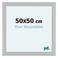 Como MDF Cadre Photo 50x50cm Blanc Mat De Face Mesure | Yourdecoration.fr