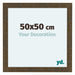 Como MDF Cadre Photo 50x50cm Or Antique De Face Mesure | Yourdecoration.fr