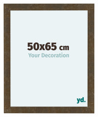 Como MDF Cadre Photo 50x65cm Or Antique De Face Mesure | Yourdecoration.fr