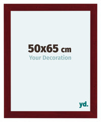 Como MDF Cadre Photo 50x65cm Vin Rouge Patine De Face Mesure | Yourdecoration.fr