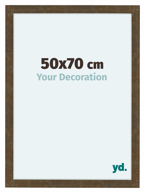 Como MDF Cadre Photo 50x70cm Or Antique De Face Mesure | Yourdecoration.fr