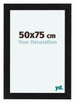 Como MDF Cadre Photo 50x75cm Noir Mat De Face Mesure | Yourdecoration.fr