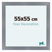 Como MDF Cadre Photo 55x55cm Aluminium Brosse De Face Mesure | Yourdecoration.fr