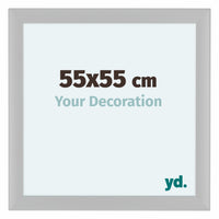 Como MDF Cadre Photo 55x55cm Blanc Mat De Face Mesure | Yourdecoration.fr