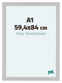 Como MDF Cadre Photo 59 4x84cm A1 Blanc Grain de Bois De Face Mesure | Yourdecoration.fr