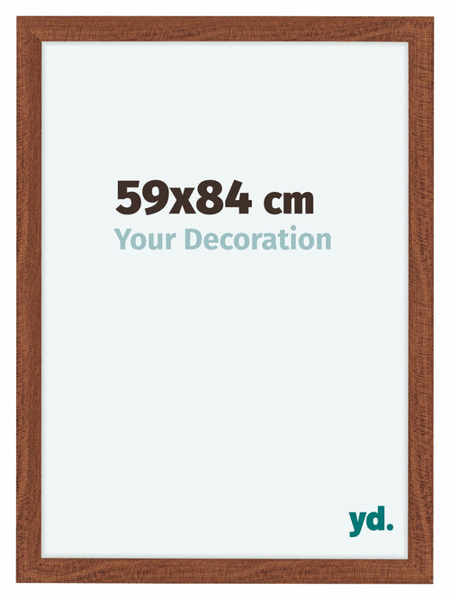 Como MDF Cadre Photo 59x84cm Noyer De Face Mesure | Yourdecoration.fr