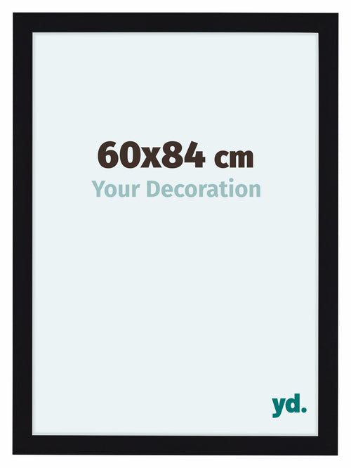 Como MDF Cadre Photo 60x84cm Noir Brillant De Face Mesure | Yourdecoration.fr
