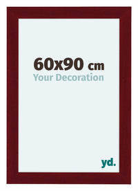 Como MDF Cadre Photo 60x90cm Vin Rouge Patine De Face Mesure | Yourdecoration.fr