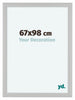 Como MDF Cadre Photo 67x98cm Blanc Grain de Bois De Face Mesure | Yourdecoration.fr