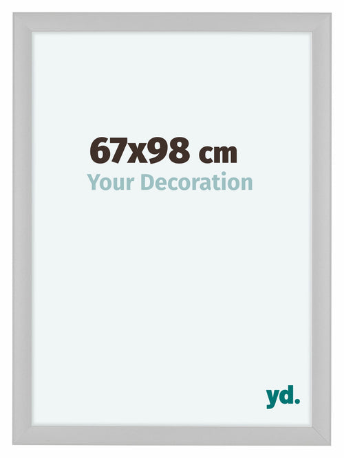 Como MDF Cadre Photo 67x98cm Blanc Mat De Face Mesure | Yourdecoration.fr