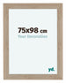 Como MDF Cadre Photo 75x98cm Chene Clair De Face Mesure | Yourdecoration.fr