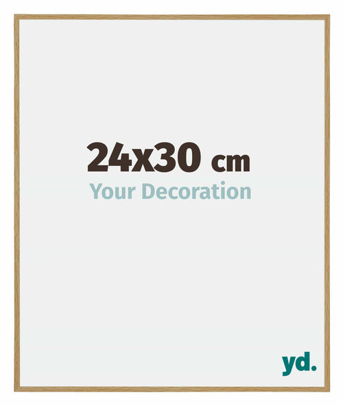 Evry Plastique Cadre Photo 24x30cm Hêtre Clairo De Face Mesure | Yourdecoration.fr