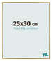 Evry Plastique Cadre Photo 25x30cm Or De Face Mesure | Yourdecoration.fr