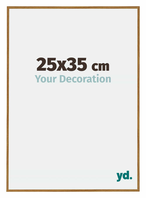Evry Plastique Cadre Photo 25x35cm Hêtre Clairo De Face Mesure | Yourdecoration.fr