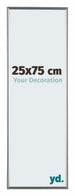 Evry Plastique Cadre Photo 25x75cm Argent De Face Mesure | Yourdecoration.fr