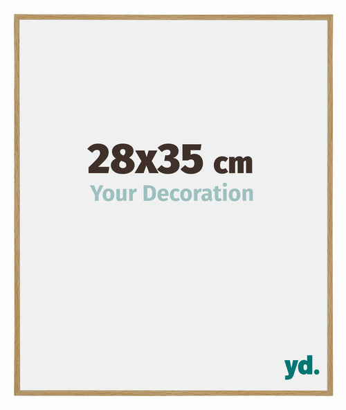 Evry Plastique Cadre Photo 28x35cm Hêtre Clairo De Face Mesure | Yourdecoration.fr