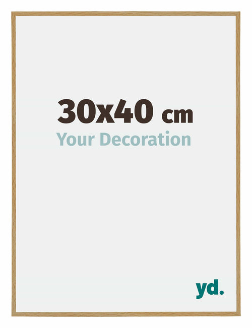 Evry Plastique Cadre Photo 30x40cm Hêtre Clairo De Face Mesure | Yourdecoration.fr