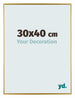 Evry Plastique Cadre Photo 30x40cm Or De Face Mesure | Yourdecoration.fr