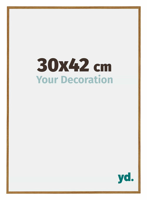 Evry Plastique Cadre Photo 30x42cm Hêtre Clairo De Face Mesure | Yourdecoration.fr