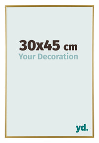 Evry Plastique Cadre Photo 30x45cm Or De Face Mesure | Yourdecoration.fr