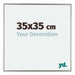 Evry Plastique Cadre Photo 35x35cm Champagne De Face Mesure | Yourdecoration.fr
