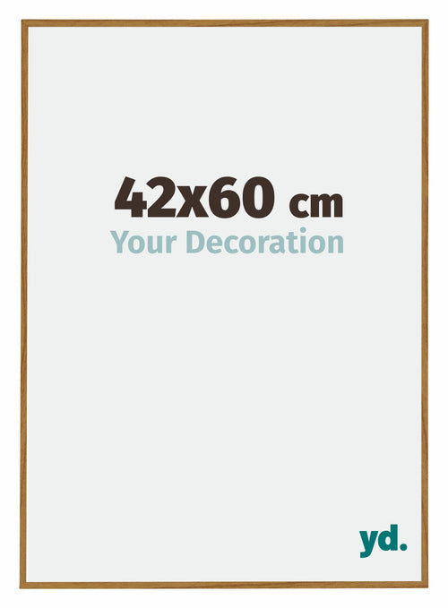 Evry Plastique Cadre Photo 42x60cm Hêtre Clairo De Face Mesure | Yourdecoration.fr