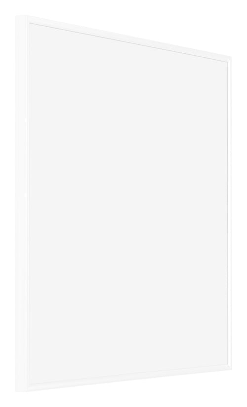 Evry Plastique Cadre Photo 45x45cm Blanc Brillant De Face Oblique | Yourdecoration.fr