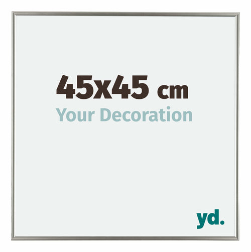 Evry Plastique Cadre Photo 45x45cm Champagne De Face Mesure | Yourdecoration.fr