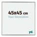 Evry Plastique Cadre Photo 45x45cm Champagne De Face Mesure | Yourdecoration.fr