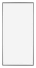 Evry Plastique Cadre Photo 45x80cm Argent De Face | Yourdecoration.fr