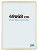 Evry Plastique Cadre Photo 49x68cm Or De Face Mesure | Yourdecoration.fr
