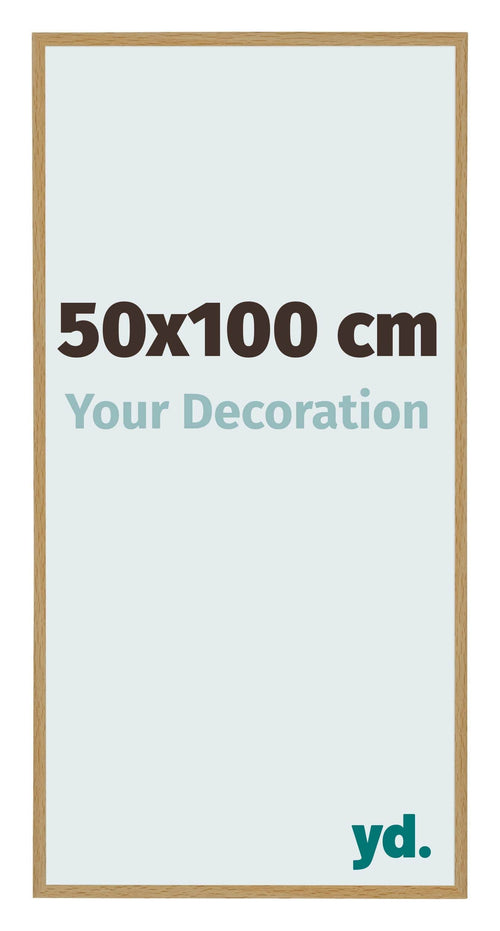 Evry Plastique Cadre Photo 50x100cm Hêtre Clair De Face Mesure | Yourdecoration.fr