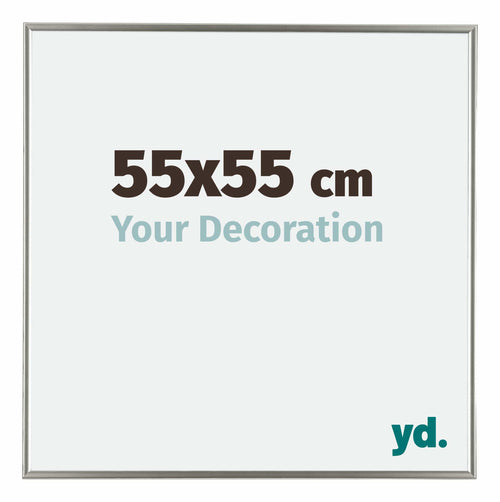 Evry Plastique Cadre Photo 55x55cm Champagne De Face Mesure | Yourdecoration.fr