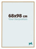 Evry Plastique Cadre Photo 68x98cm Hetre Clair De Face Mesure | Yourdecoration.fr