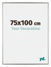 Evry Plastique Cadre Photo 75x100cm Champagne De Face Mesure | Yourdecoration.fr