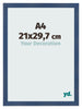Cadre Photo A4 - 21x29,7 cm - Bleu Foncé Patiné - MDF - Pisa