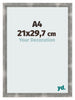 Cadre Photo A4 - 21x29,7 cm - Métal Vintage - MDF - Pisa