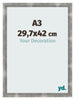 Cadre Photo A3 - 29,7x42 cm - Métal Vintage - MDF - Pisa