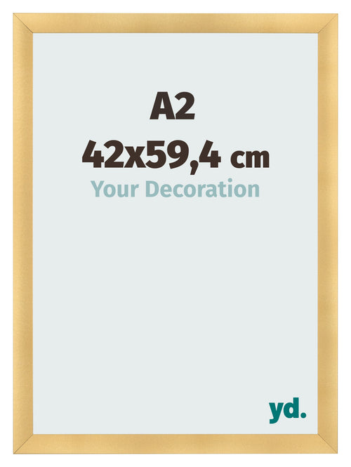 Cadre Photo A2 - 42x59,4 cm - Or Mat - MDF - Pisa