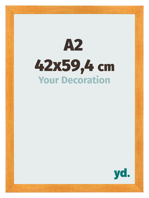 Cadre Photo A2 - 42x59,4 cm - Orange - MDF - Pisa