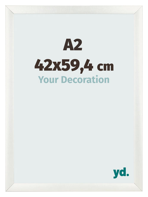 Cadre Photo A2 - 42x59,4 cm - Blanc Patiné - MDF - Pisa