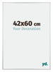 Kent Aluminium Cadre Photo 42x60cm Argent Brillant De Face Mesure | Yourdecoration.fr