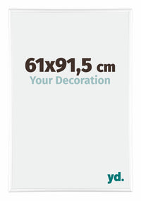 Kent Aluminium Cadre Photo 61x91 5cm Blanc Brillant De Face Mesure | Yourdecoration.fr