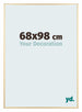 Kent Aluminium Cadre Photo 68x98cm Or De Face Mesure | Yourdecoration.fr