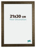Leeds Bois Cadre Photo 21x30cm Champagne Brosse De Face Mesure | Yourdecoration.fr