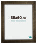 Leeds Bois Cadre Photo 50x60cm Champagne Brosse De Face Mesure | Yourdecoration.fr